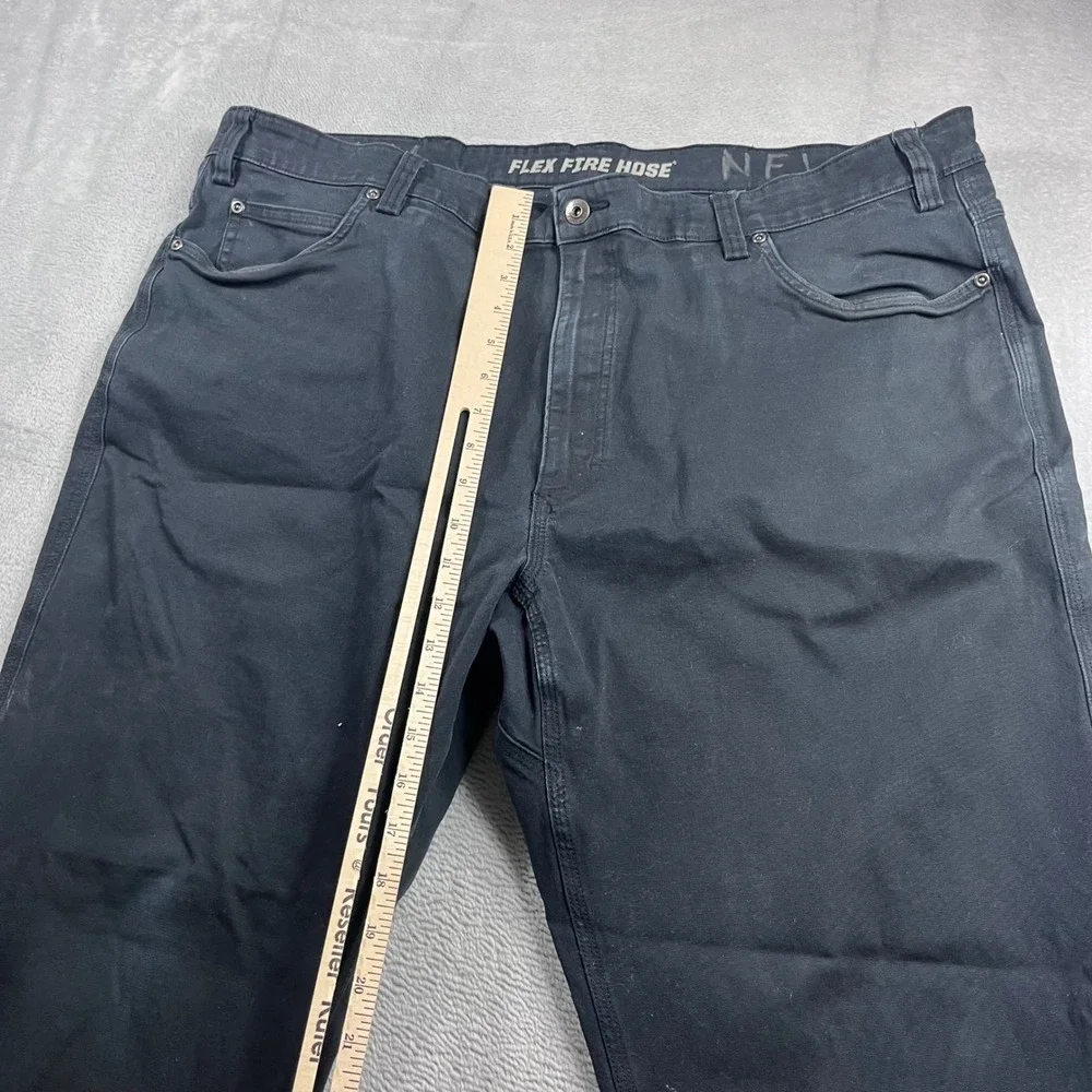 Duluth Trading Co Flex‎ Fire Hose Relaxed Fit Black Work Pants 44x30 Mens
